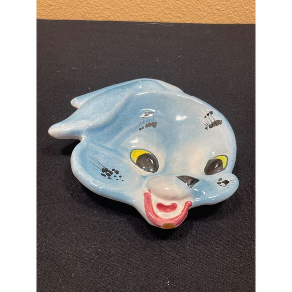 Vintage Italy Bunny Rabbit Wall Plaque Blue Kisch - Picture 5 of 8